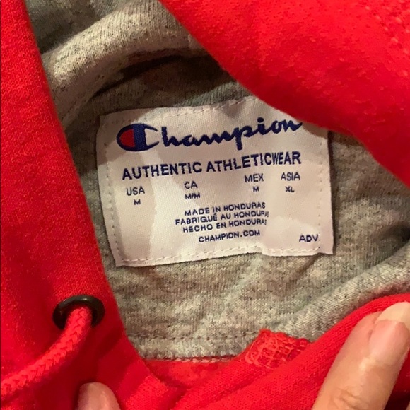 NWT Champion Powerblend Hoodie Red Men’s M - Picture 6 of 8